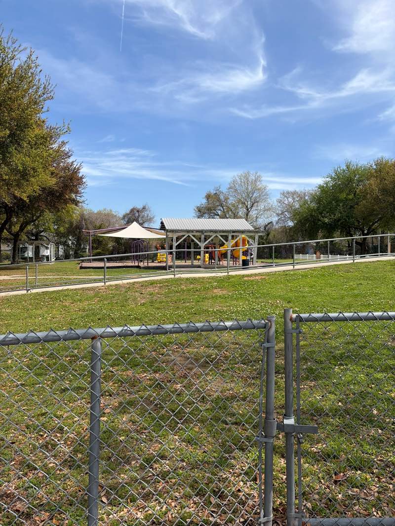 walking near me in John Henry Beck Park in spring