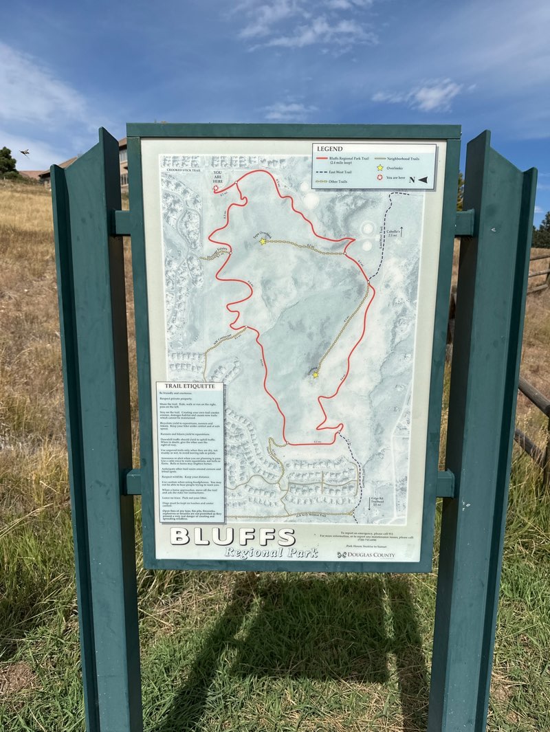 walking near me in Bluffs Regional Park in autumn