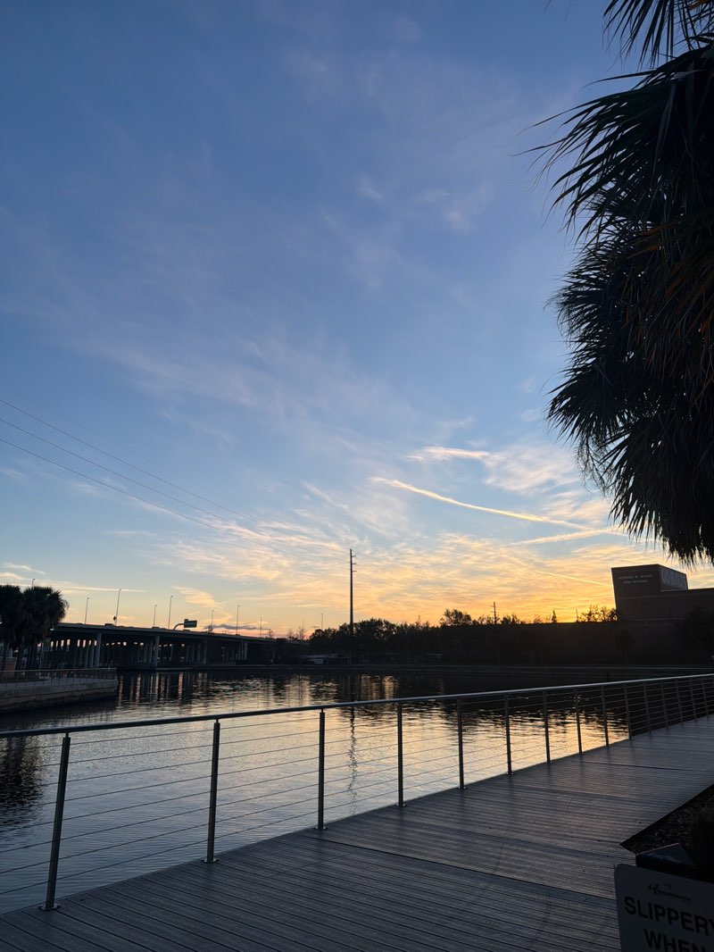 walking near me in Tampa Waterworks Park in winter