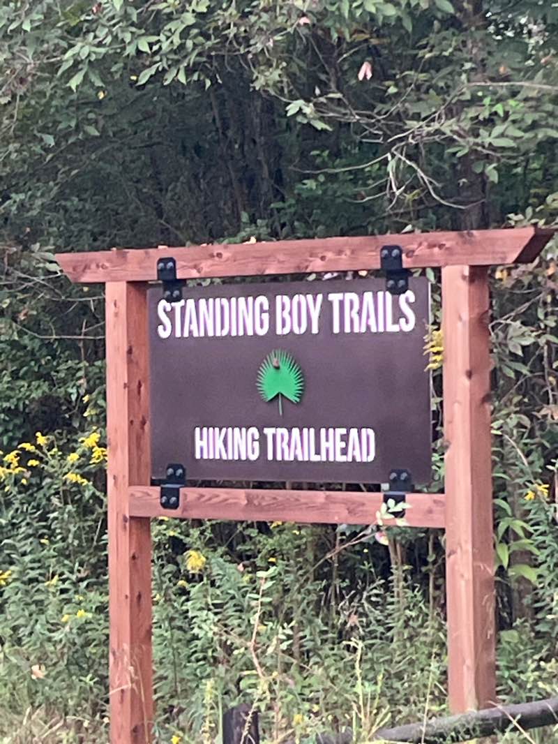 walking near me in Standing Boy Creek State Park in autumn