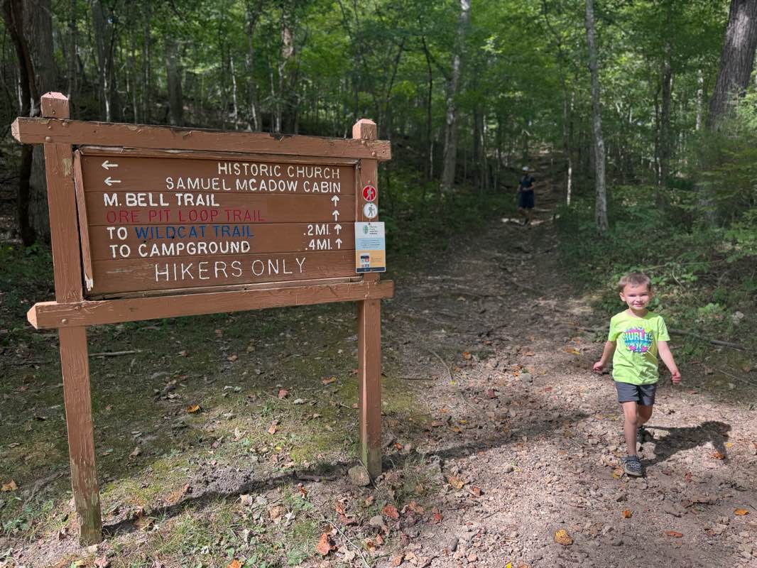 walking near me in Montgomery Bell State Park in autumn