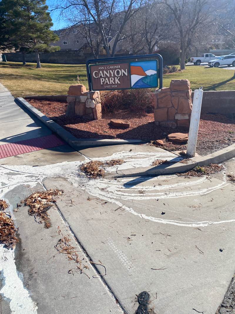 walking near me in Ann J. Gardner Canyon Park in winter