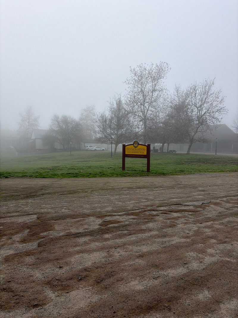 walking near me in Old Sacramento State Historic Park in winter