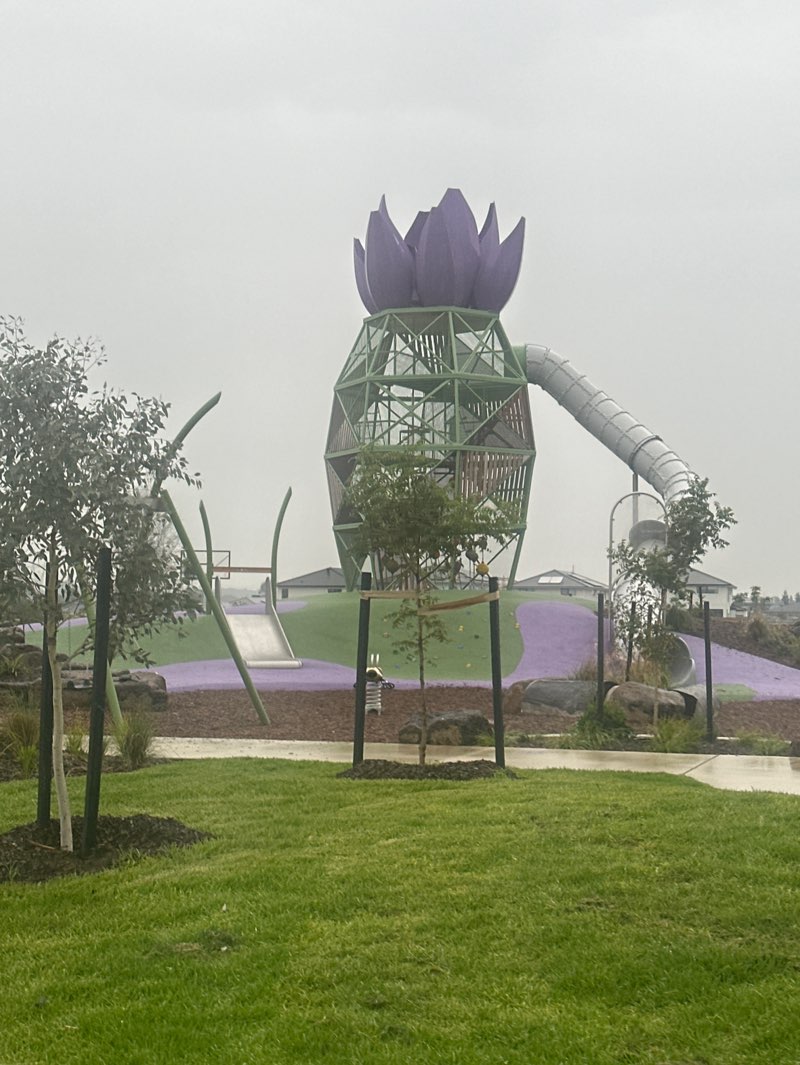 walking near me in Lavender Rain Park in autumn