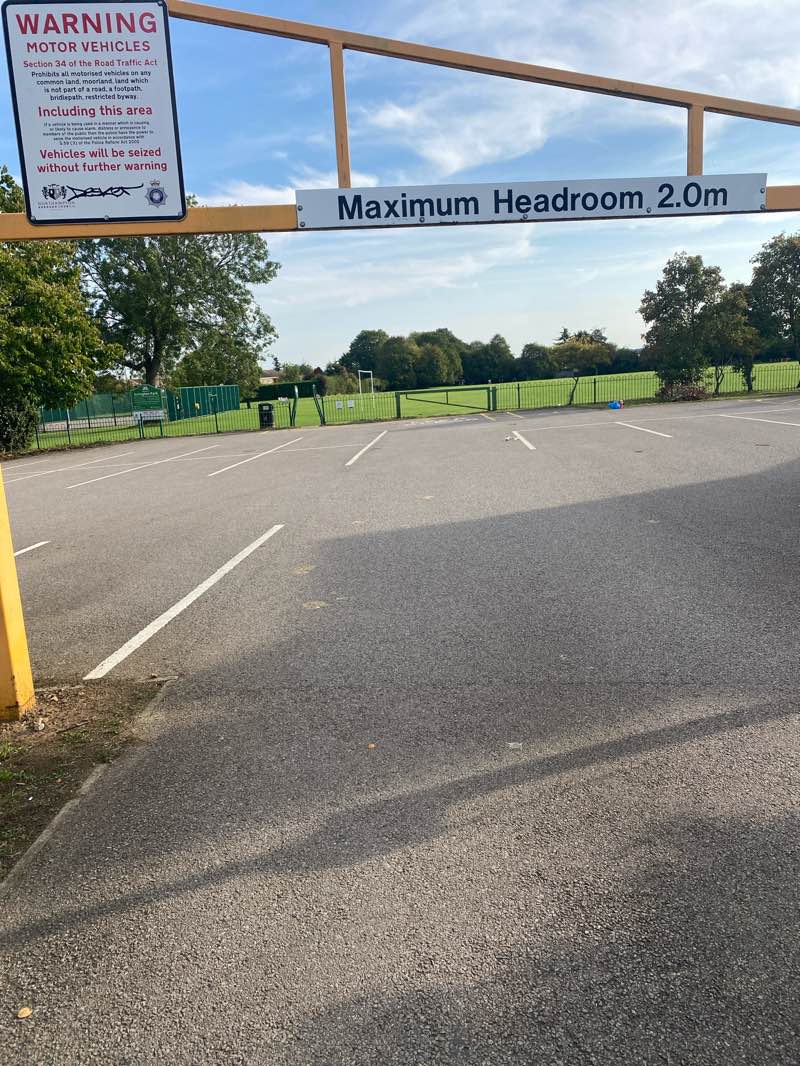 walking near me in Errington Park in autumn