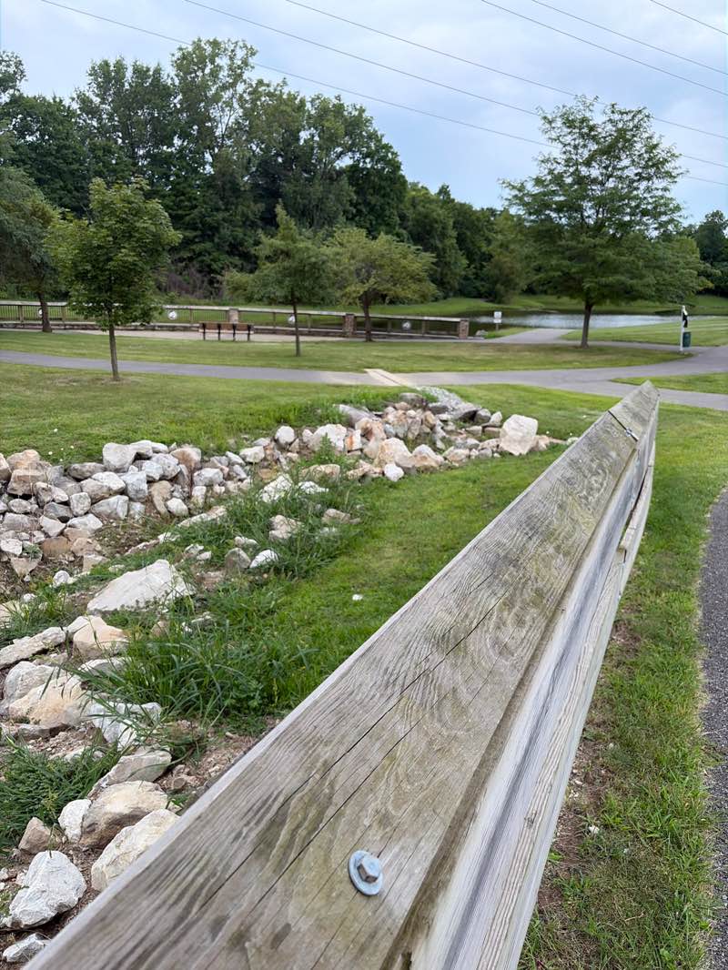 walking near me in Orange Township Hall Park in summer