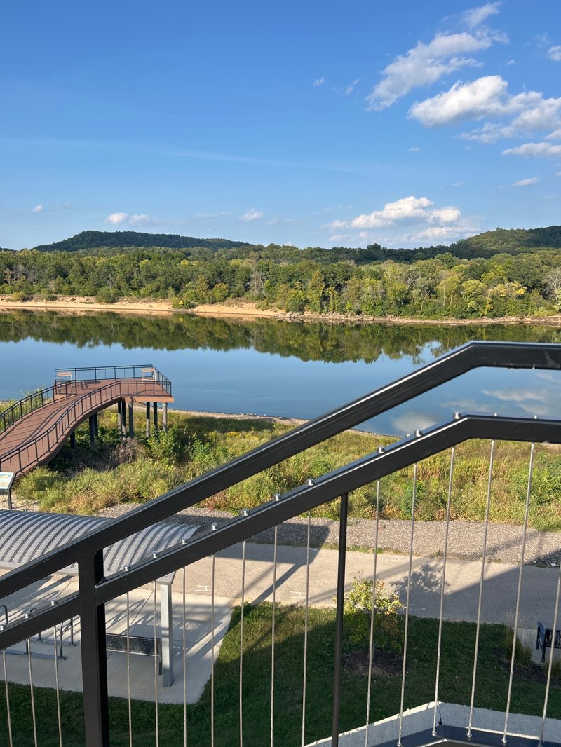 walking near me in Riverwalk Park and Overlook in autumn