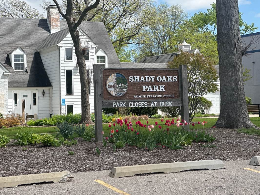 walking near me in Shady Oaks Park in spring