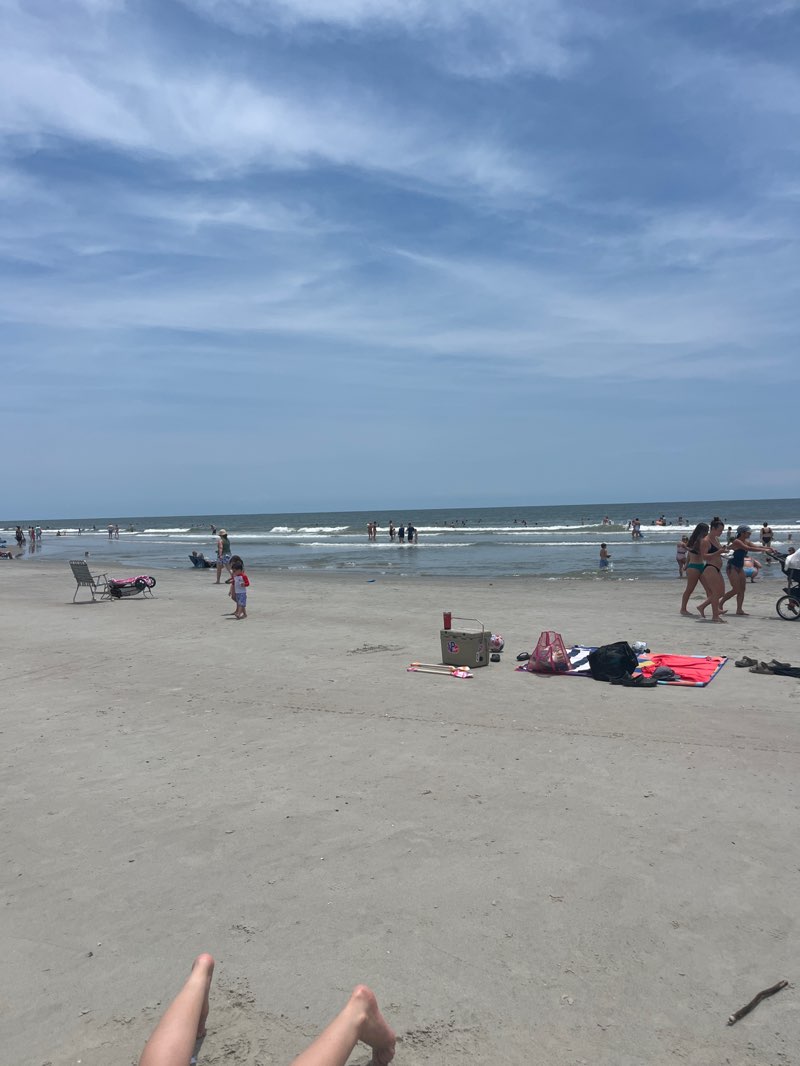 walking near me in Folly Beach Pier in summer