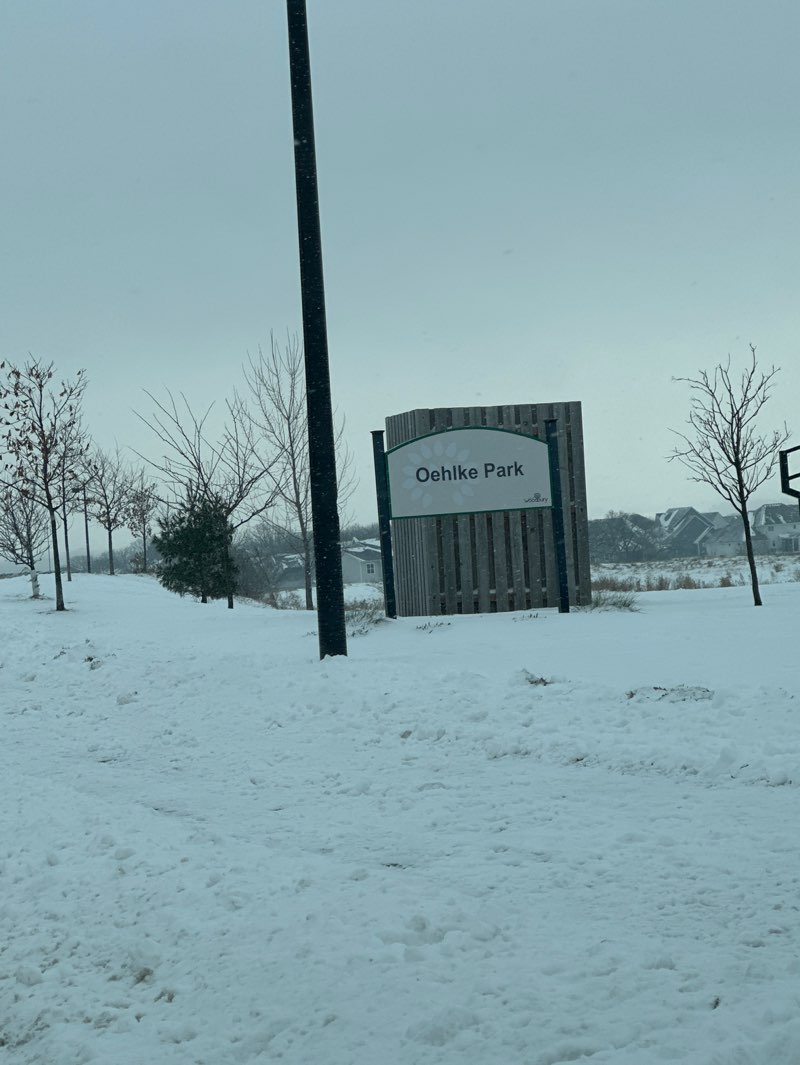 walking near me in Oehlke Park in winter