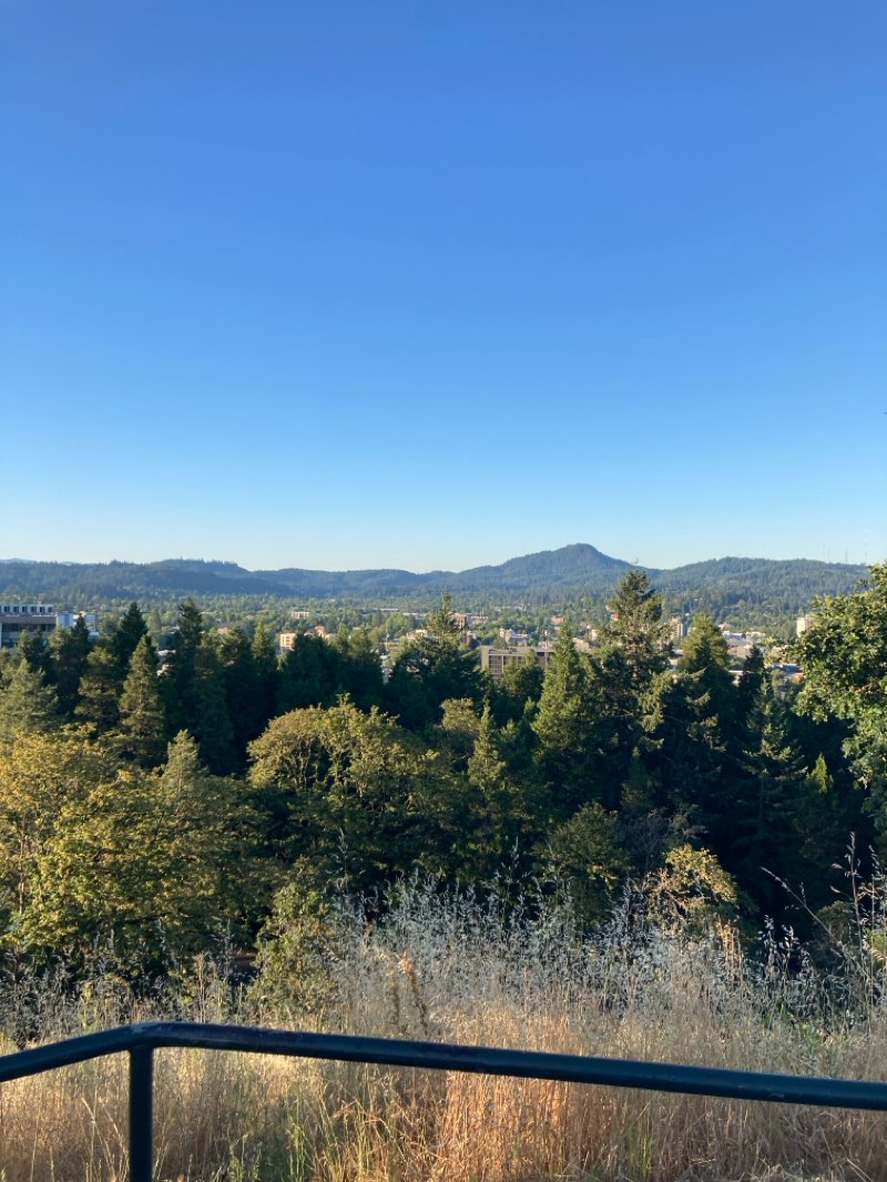walking near me in Skinner Butte City Park in summer
