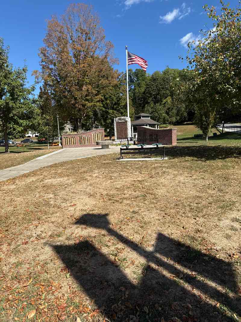 walking near me in Wood's Park in autumn