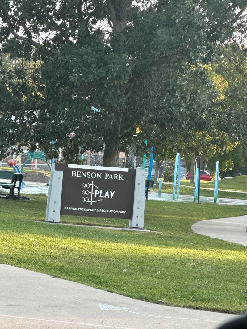 walking near me in Benson Park in autumn