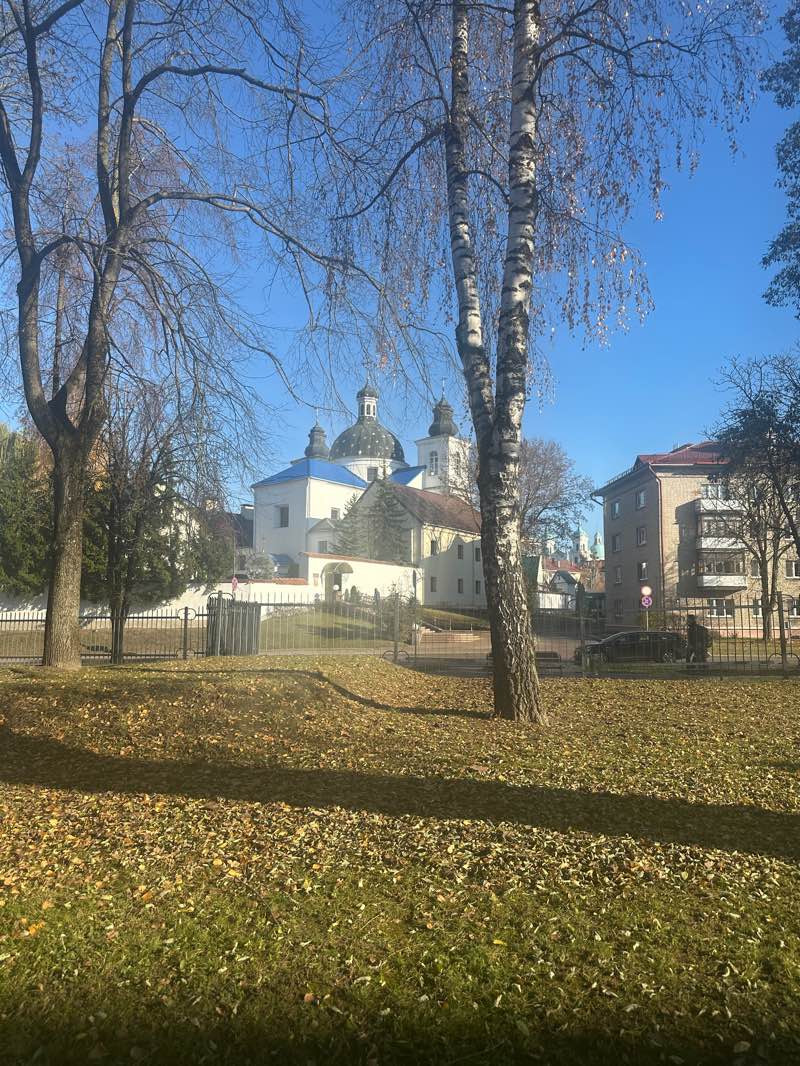 walking near me in Коложский парк in autumn