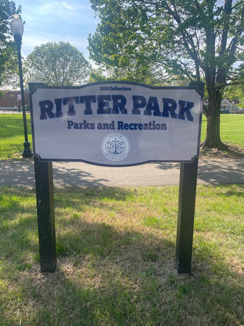 walking near me in Ritter Park in spring