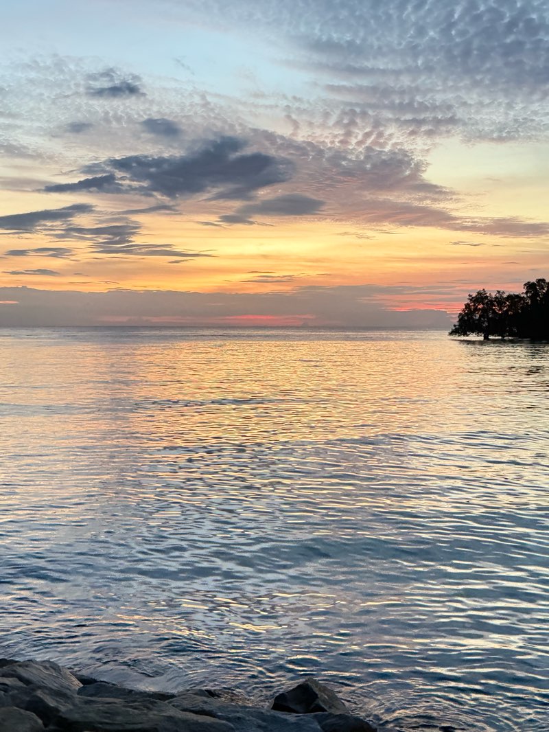 walking near me in Cahaya Negeri Beach Park in autumn