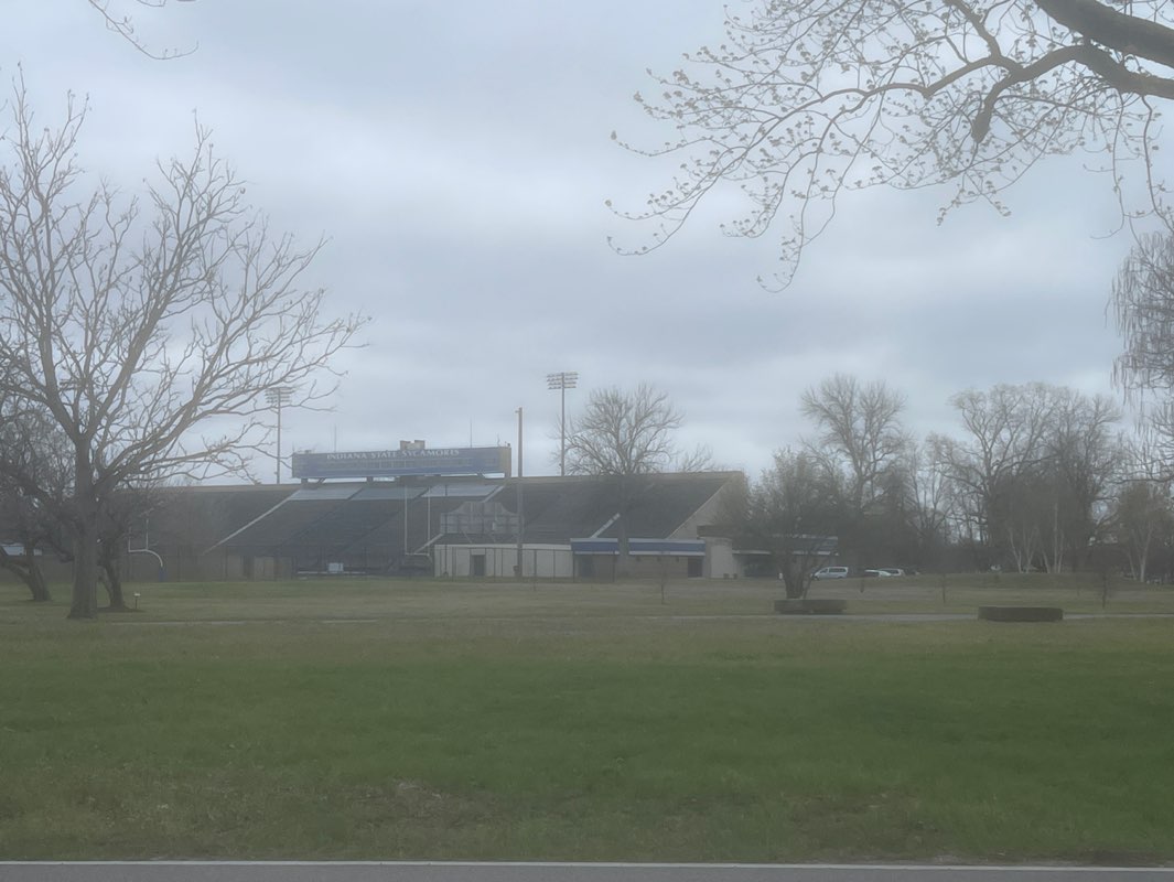 walking near me in Terre Haute Memorial Stadium Park in spring