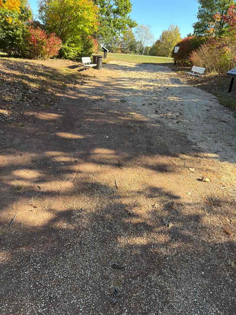 walking near me in Vestals Gap Park in autumn