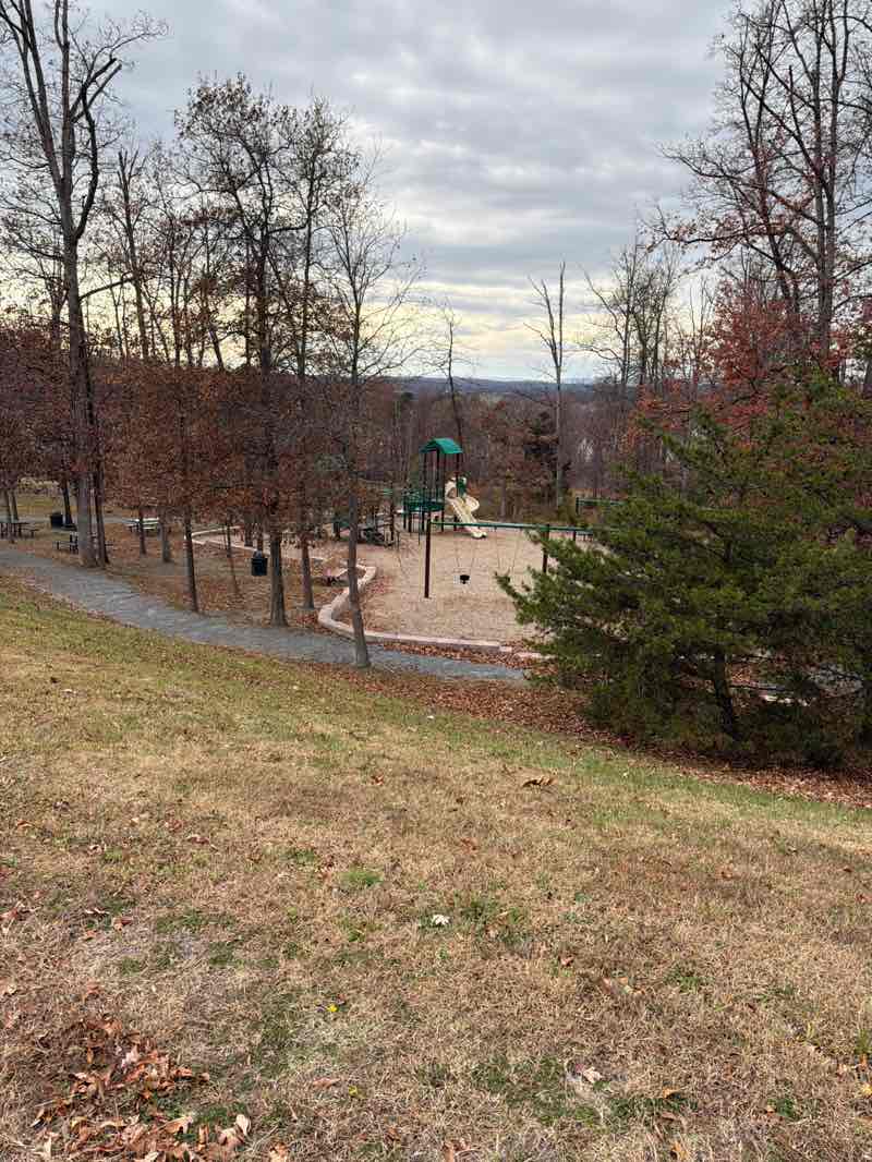 walking near me in Trailhead Park at Belmont Ridge in autumn