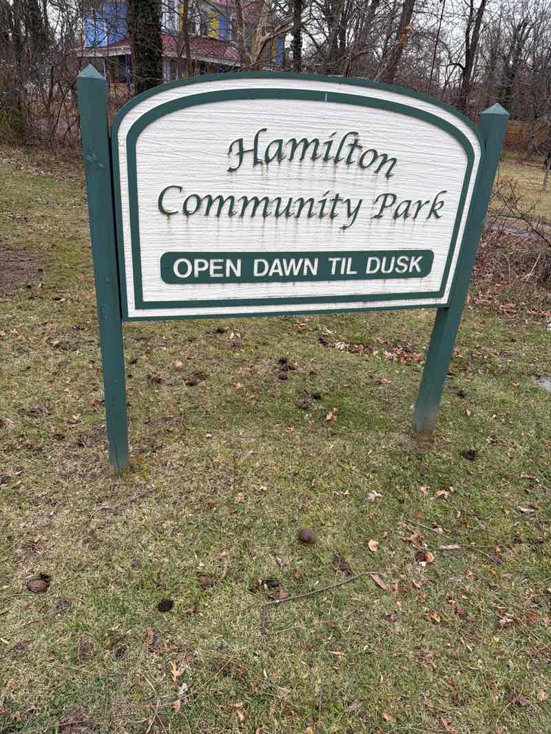 walking near me in Hamilton Community Park in winter