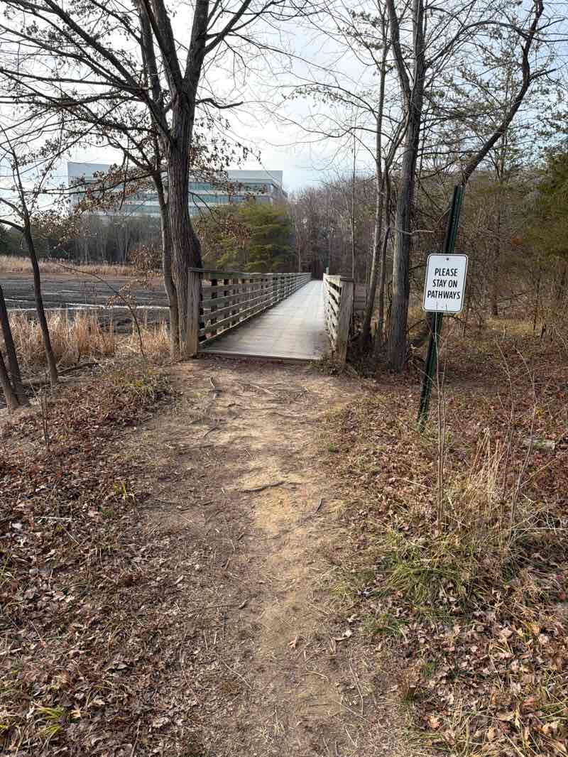 walking near me in Sunrise Valley Park in winter