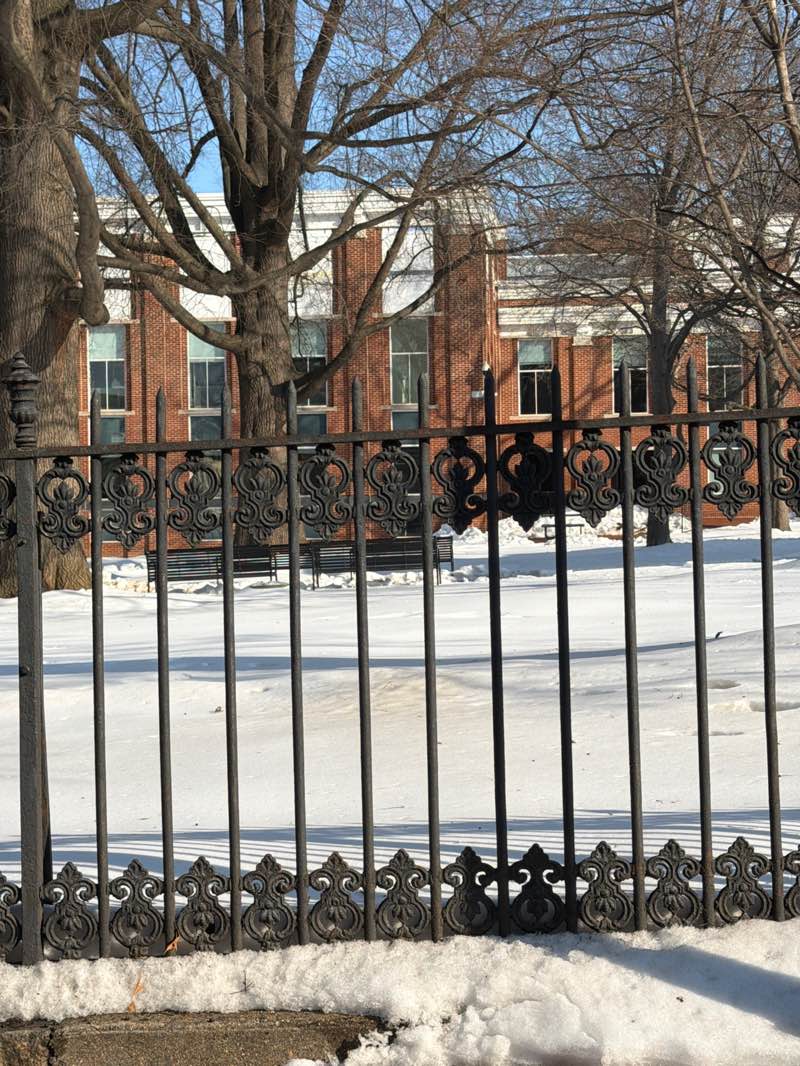 walking near me in Courthouse Square in winter