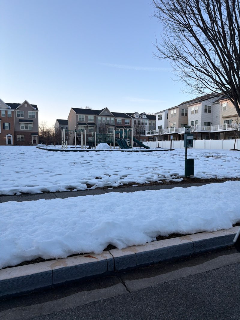 walking near me in Jacobs Forest Community Park in winter
