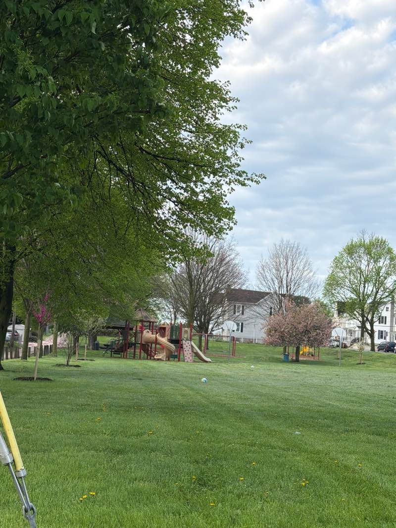 walking near me in Ridge Avenue Playground in spring