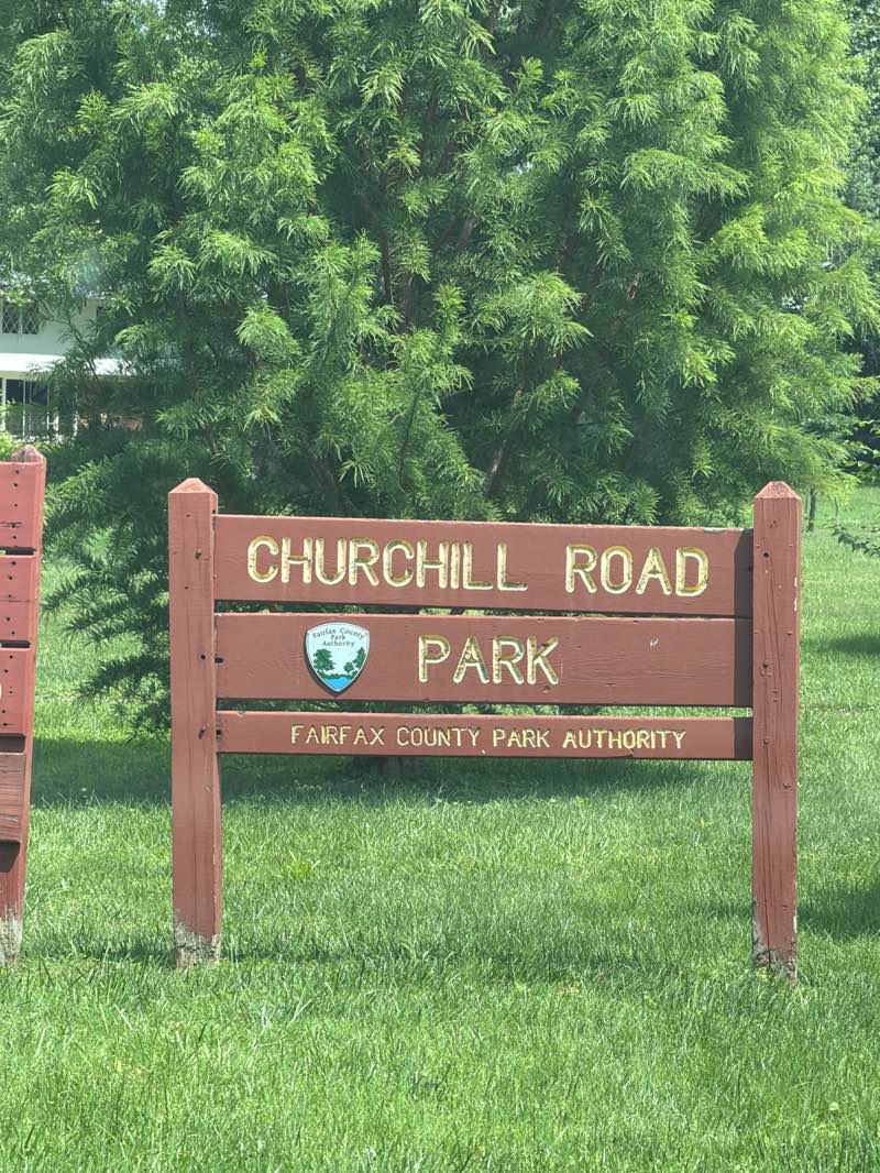 walking near me in Churchill Road Park in summer