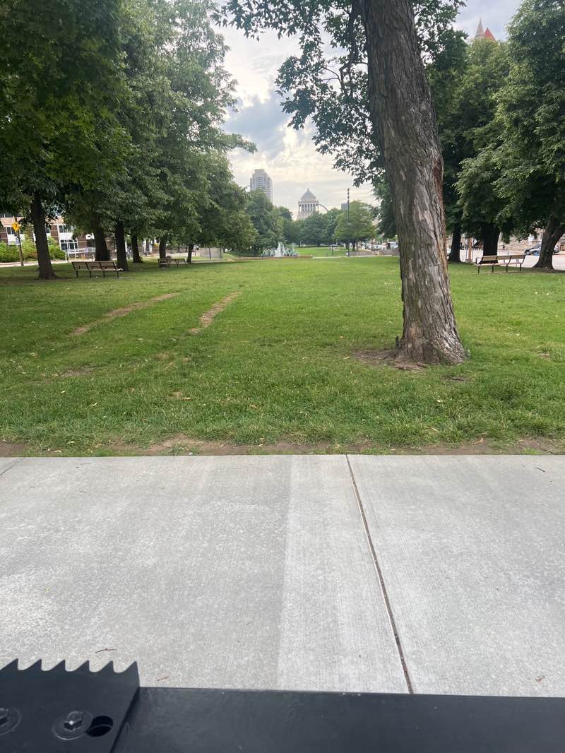 walking near me in Aloe Plaza in summer