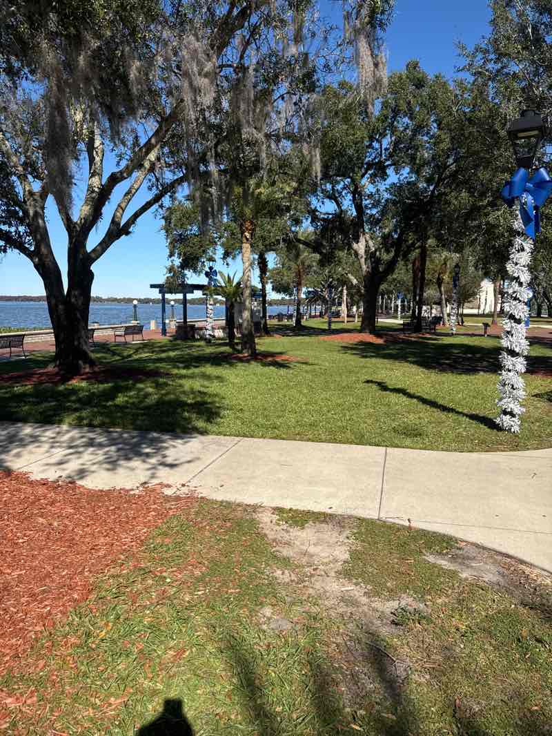 walking near me in Ferran Park in autumn