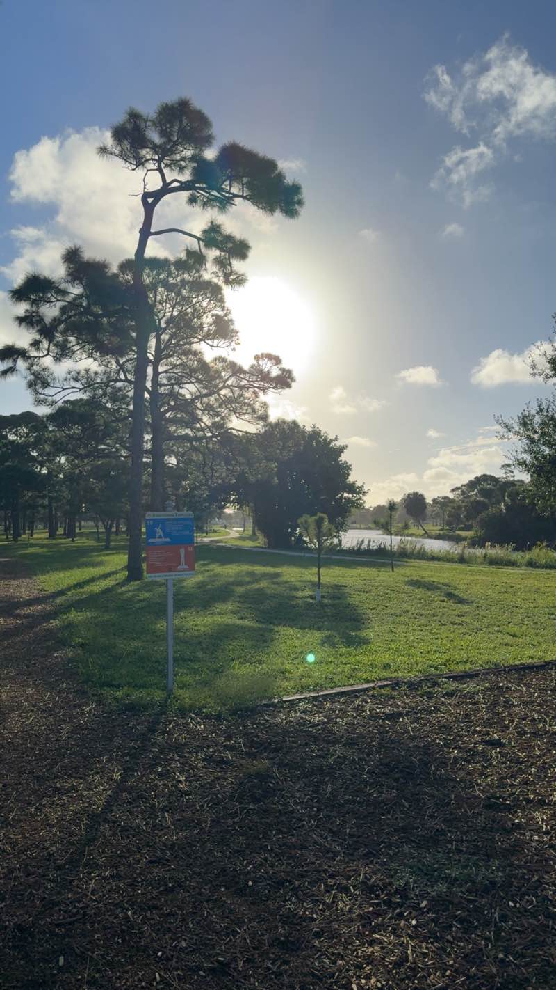 walking near me in John Prince Park in autumn
