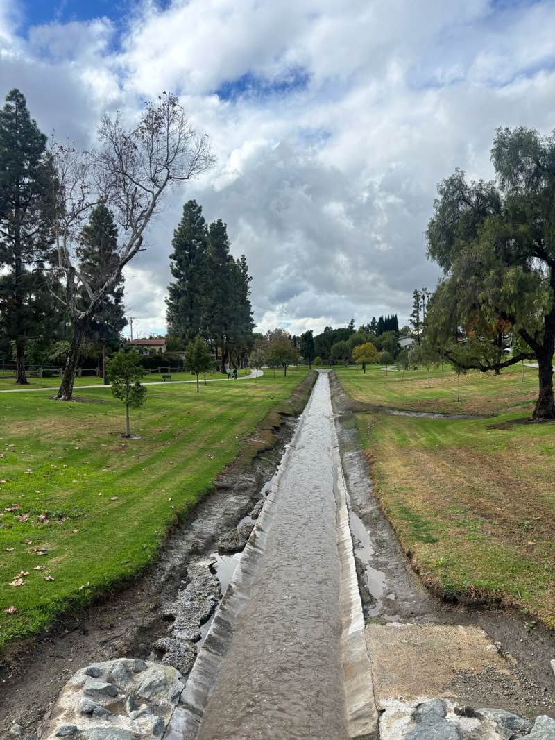 walking near me in Creek Park in winter