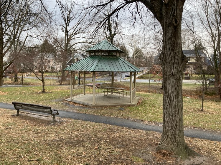 walking near me in Willow Park in winter