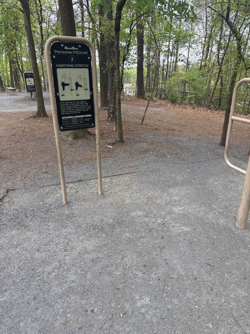 walking near me in Ridge Forest Park in spring