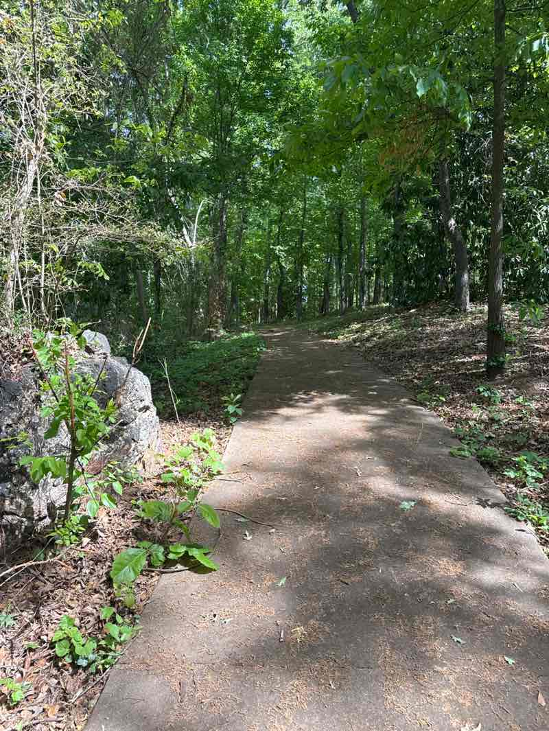 walking near me in Matthew Hill Park in spring