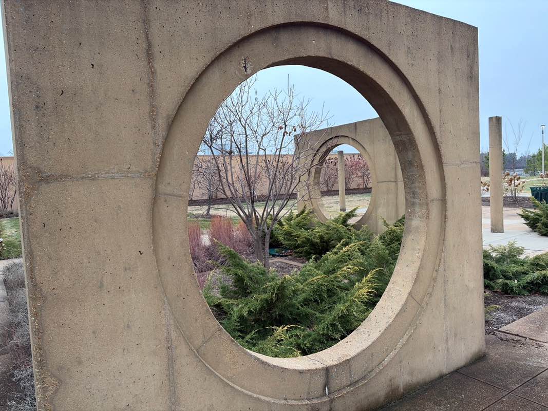 walking near me in Hudlin Park in winter