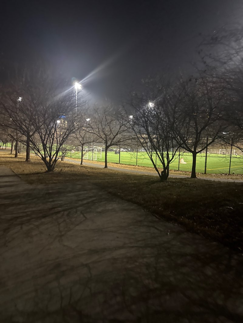 walking near me in Ken Lawrence Park in winter