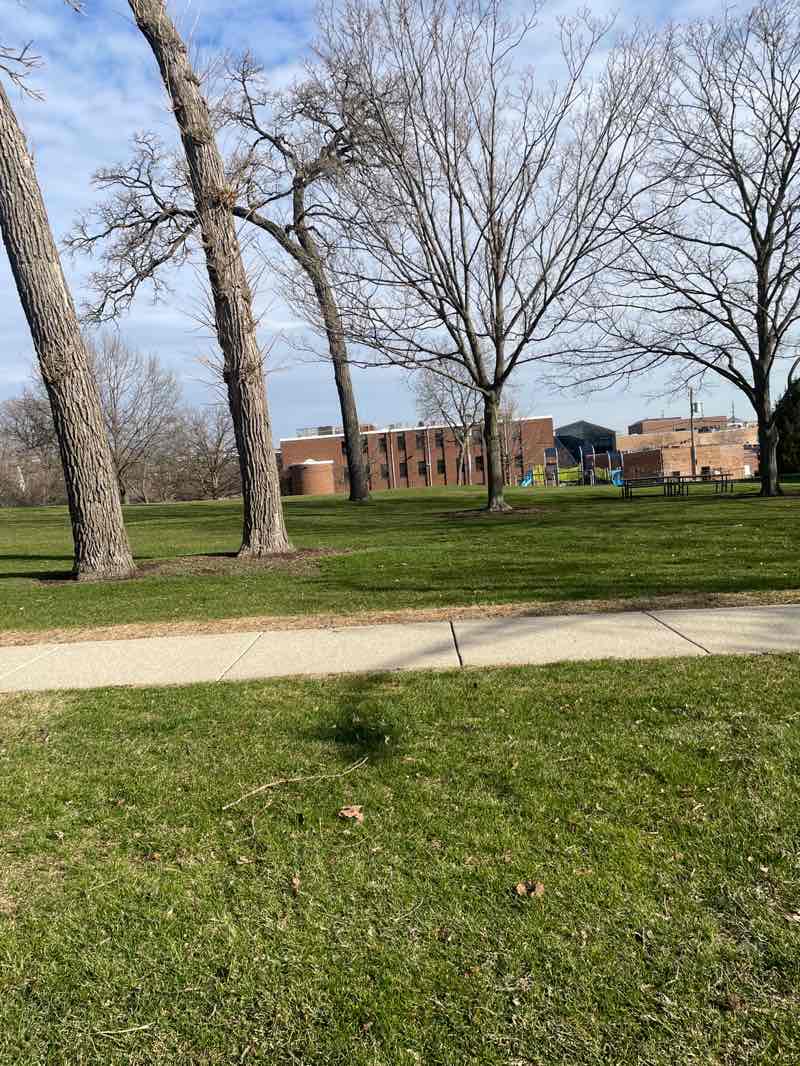 walking near me in Fishel Park in spring