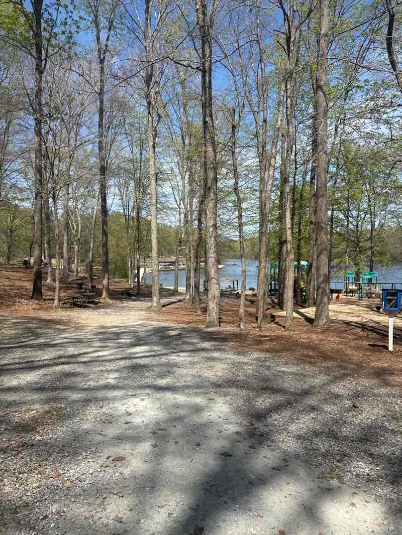 walking near me in Gilbert Run Park in spring