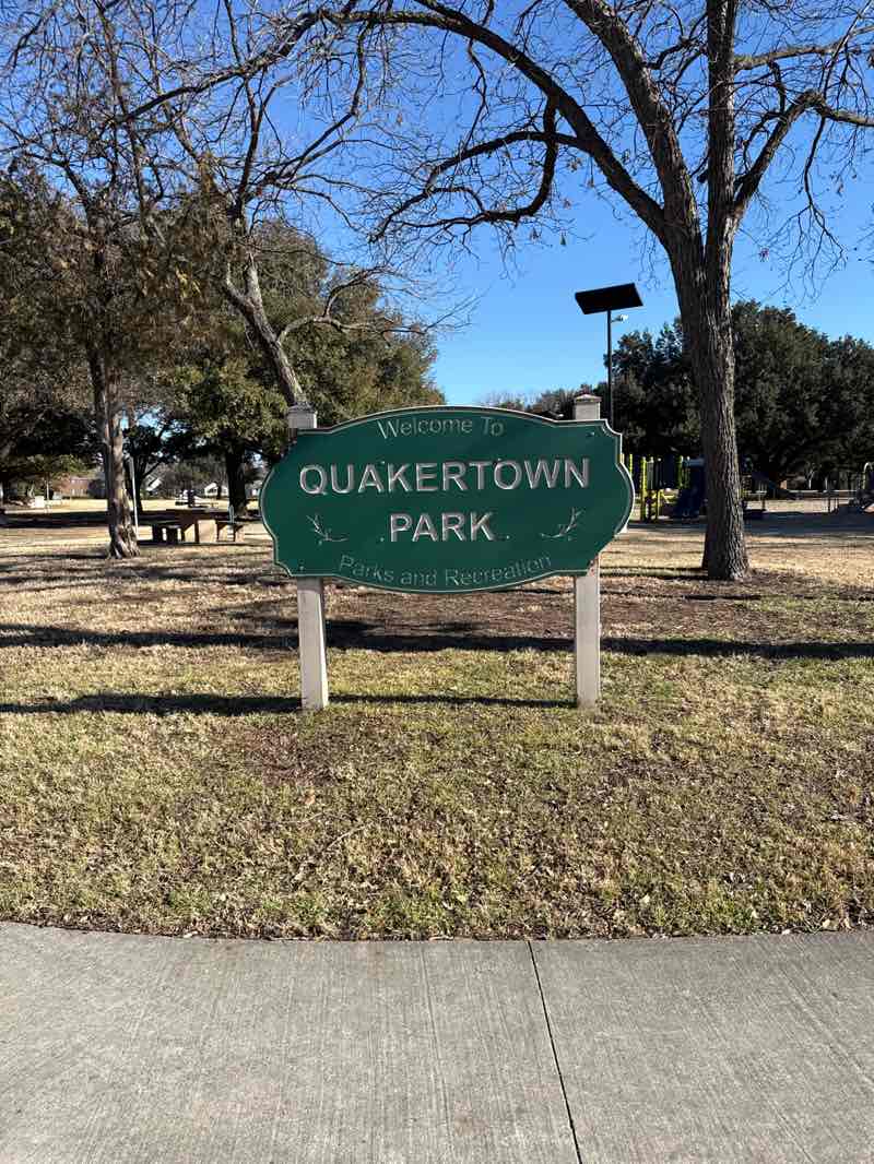 walking near me in Quakertown Park in winter