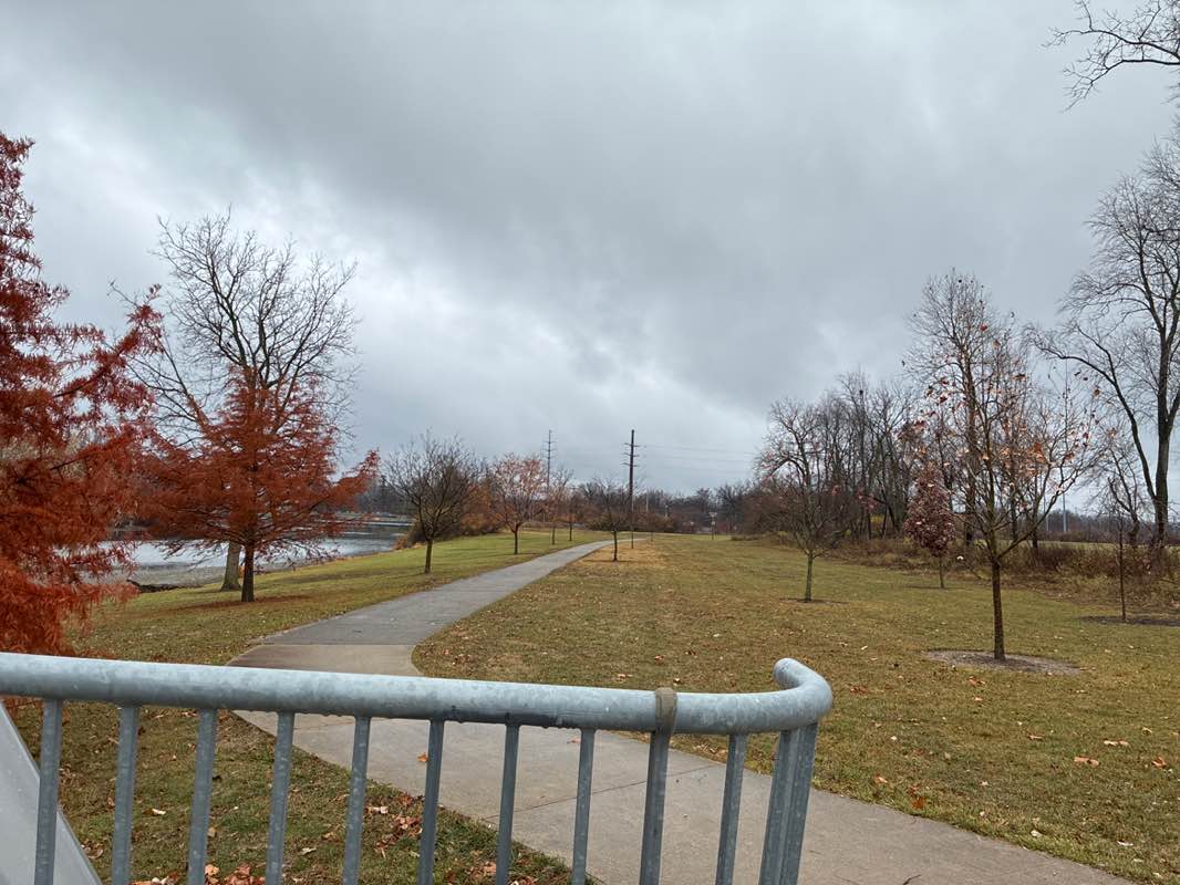 walking near me in Johnny Appleseed Memorial Park in autumn