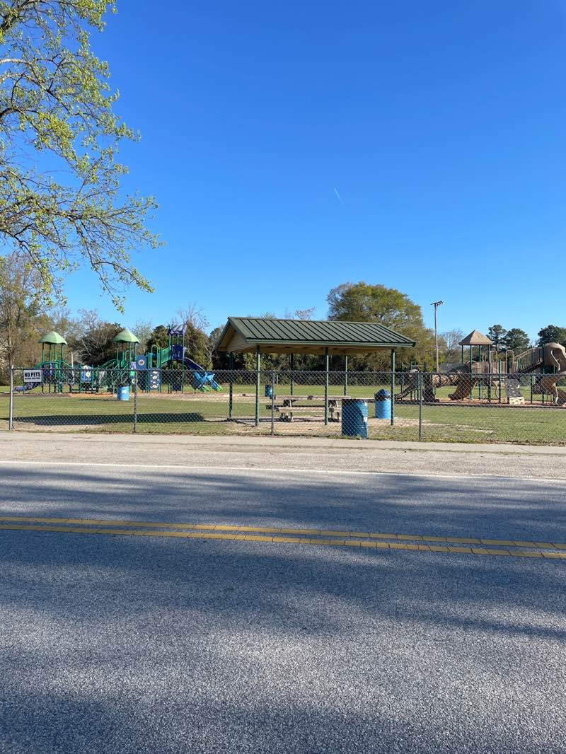 walking near me in Gibson Road Park in spring
