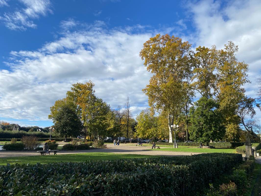 walking near me in Parco delle Cascine in autumn