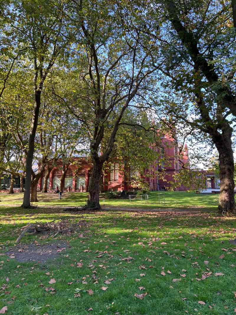 walking near me in Whitworth Park in autumn