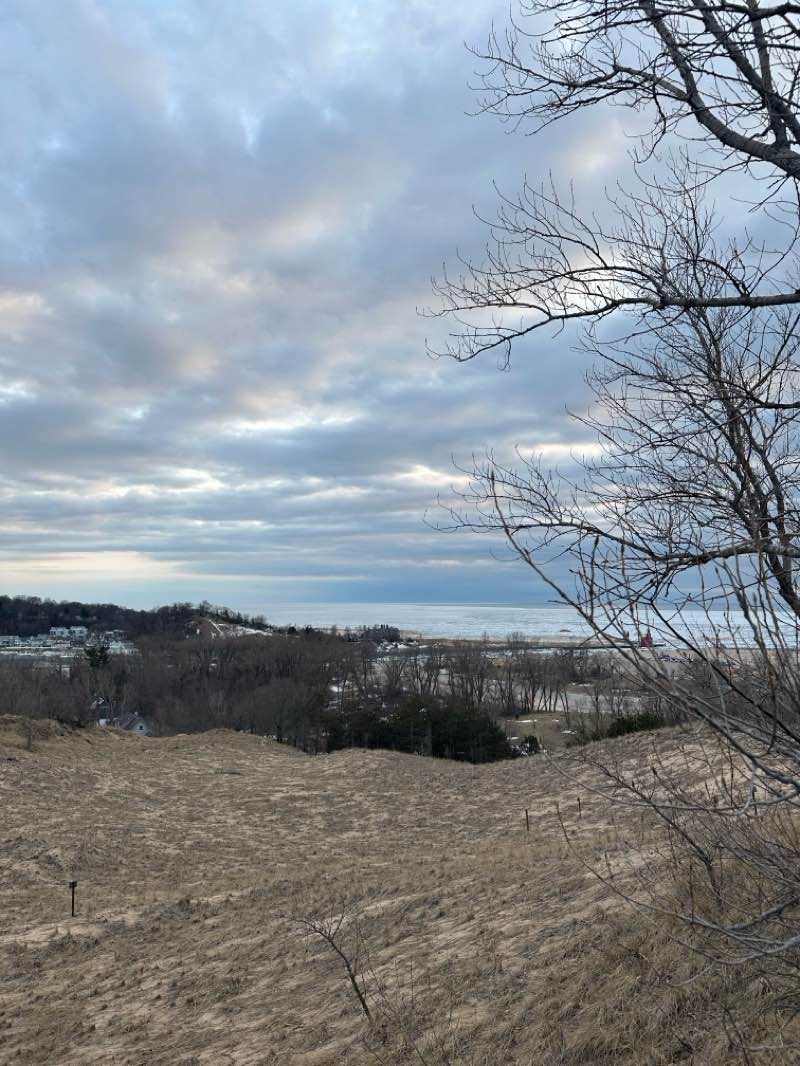 walking near me in Holland State Park in winter