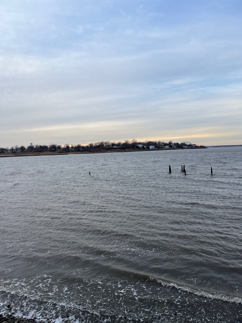 walking near me in Keyport Waterfront Park in winter