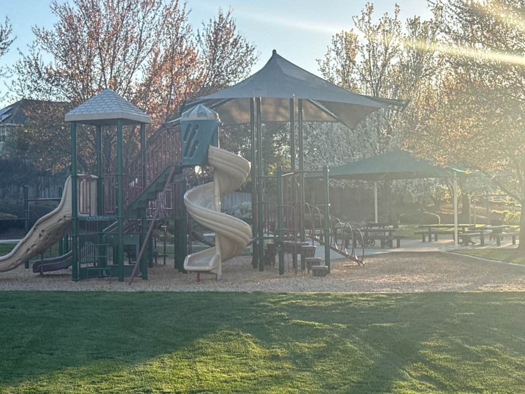 walking near me in Corral Alva Park in spring