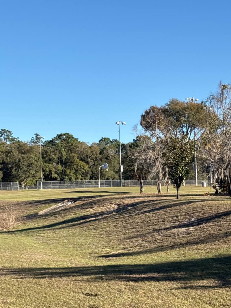 walking near me in Ridge Manor Community Park in winter