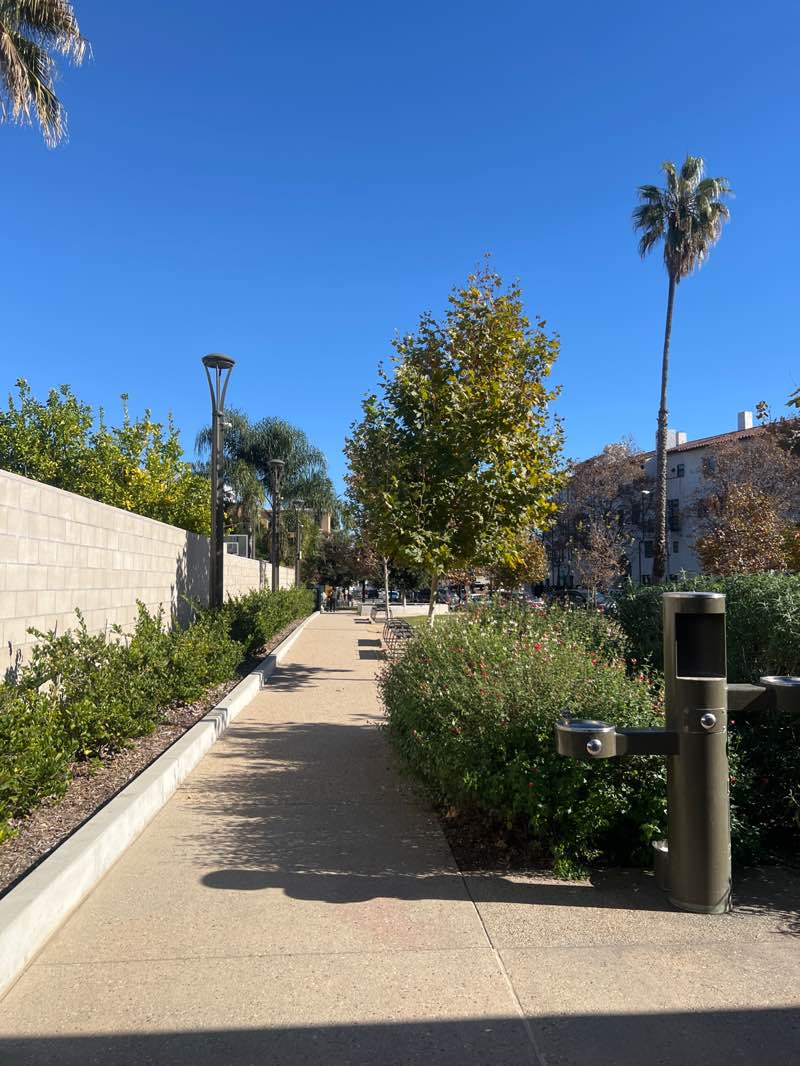 walking near me in Playhouse Village Park in winter